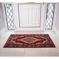 Shiraz Traditional Red Medallion Door Entrance Mat