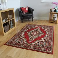 shiraz traditional red medallion rug 1020 r55