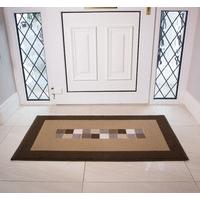 shiraz modern dark light brown entrance rug