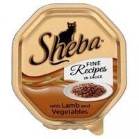 Sheba Tray Fine Recipes In Sauce With Lamb & Veg 85g (Pack of 18)