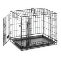 sharples n grant dog crate medium 76 x 48 x 53 cm black