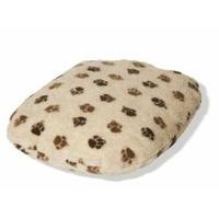 Sherpa Fleece Fibre Dog Bed Cover Size: Size 4 (92cm x 127cm), Colour: Beige Brown