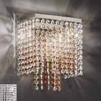 Shimmering Rainbow wall light, square, clear