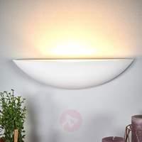 Shell-shaped plaster wall lamp Guilia