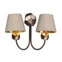 SHA0964 Shard 2 Light Wall Light In Copper, Fitting Only