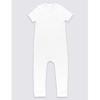 Short Sleeve Sleeping Suit Without Feet (3-8 Years)