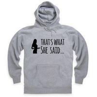 She Said Graphic Hoodie