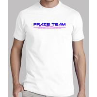 shirt prazeteam since 2013 blue purple pink on white