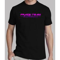 shirt prazeteam since 2013 pink / purple on black