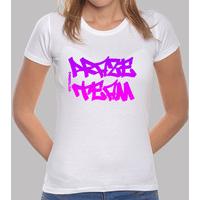 shirt prazeteam street purple / pink one white