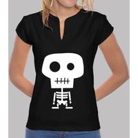shirt manga short girl. skeleton