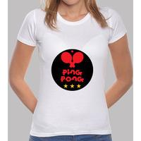 shirt table tennis woman, white, top quality