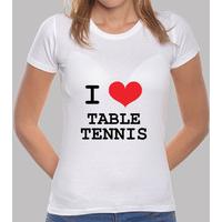 shirt table tennis woman, white, top quality