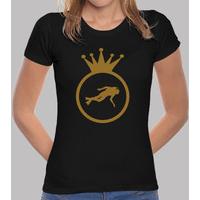 shirt woman diving black