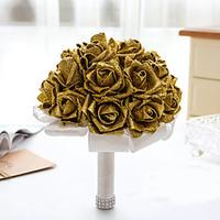 Shimmering Powder Flower Elegant Hand Made Decorative Artificial Bride Vestidos Wedding Bouquets