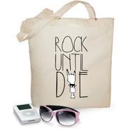 Shopping bag - rock until die