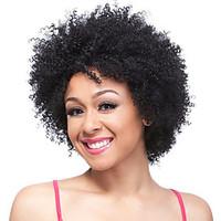 Short Black Curly Fluffy Wig Afro African American Wigs Synthetic Peruca Cosplay Fashion Party