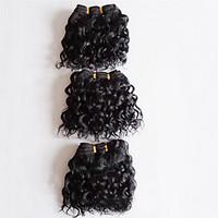 Short Length 3pcs/lot 300g Brazilian Virgin Hair Body Wave Natural Black Unprocessed Raw Virgin Human Hair Weaves