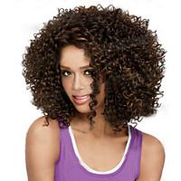 Short Natual Black Synthetic Wigs Curly Wigs