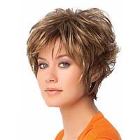 Short Blonde Syntheic Wig Extensions Women\'s Daily Lovely Syntheic Wig