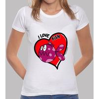 shirt i love diving fish