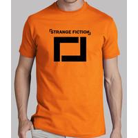 shirt manga short guy orange / black colored logo