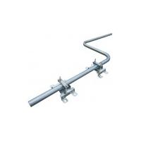 Short Steel Cranked Satellite Swan Neck Mast with Brackets & Clamps