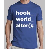 shirt hook world alter because the world will not change alone