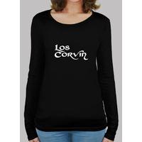 shirt manga logo long the corvin woman black