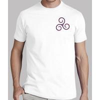 shirt man triskel fuschia