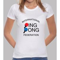 shirt table tennis woman, white, top quality