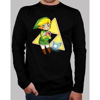 shirt manga man long chibi link