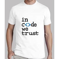 shirt geek man in code we trust