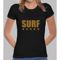 shirt surf woman, black, best quality