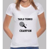 shirt table tennis woman, white, top quality