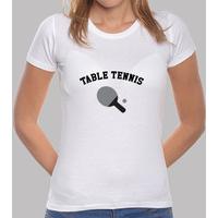 shirt table tennis woman, white, top quality