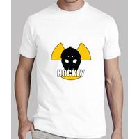 shirt hockey man, white, top quality