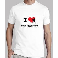 shirt hockey man, white, top quality