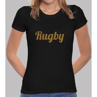 shirt woman, black, rugby