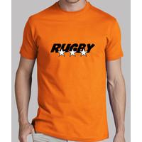 shirt man, orange, rugby