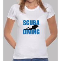 shirt diving woman, white, top quality