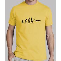 shirt man diving yellow mustard