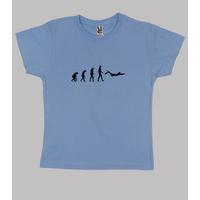 shirt child diving, short sleeve, heavenly