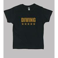 shirt child diving, short sleeve, black