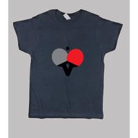 shirt child table tennis, short sleeve, navy blue