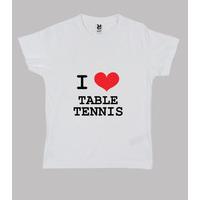 shirt child table tennis, short sleeve, white