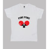 shirt child table tennis, short sleeve, white