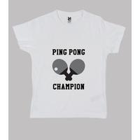 shirt child table tennis, short sleeve, white