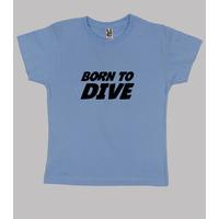 shirt child diving, short sleeve, heavenly