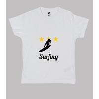 shirt child surfing, short sleeve, white